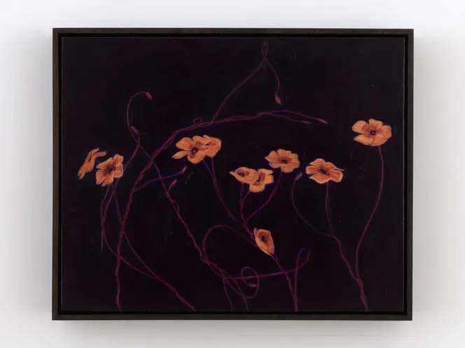 Abstrakt illustration av en dags tre faser: morgon, middag och kväll representerade av flödande kurvor